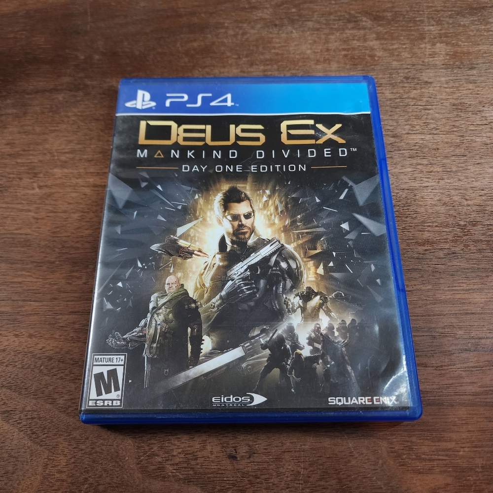 Sony Playstation 4 Deus EX Mankind Divided Day One Edition PS4 Game CIB